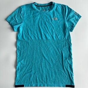 The North Face Summit Series Womens Blue Performance T Shirt Athletic Top Large